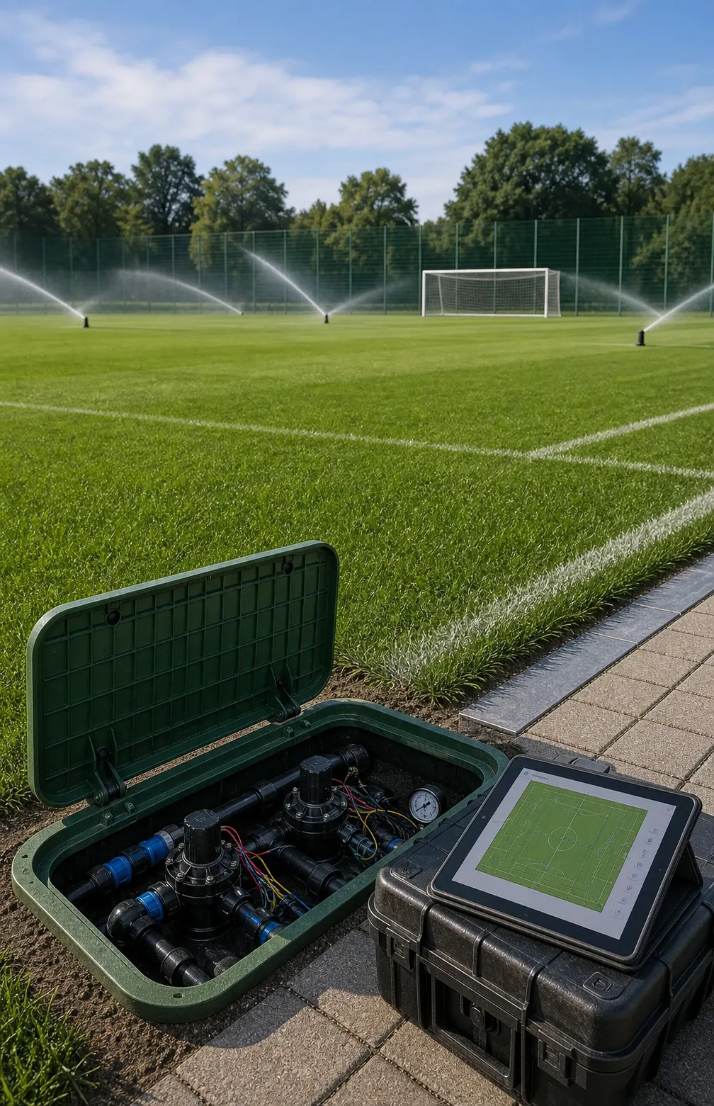 Steuerung und Technik einer Beregnungsanlage