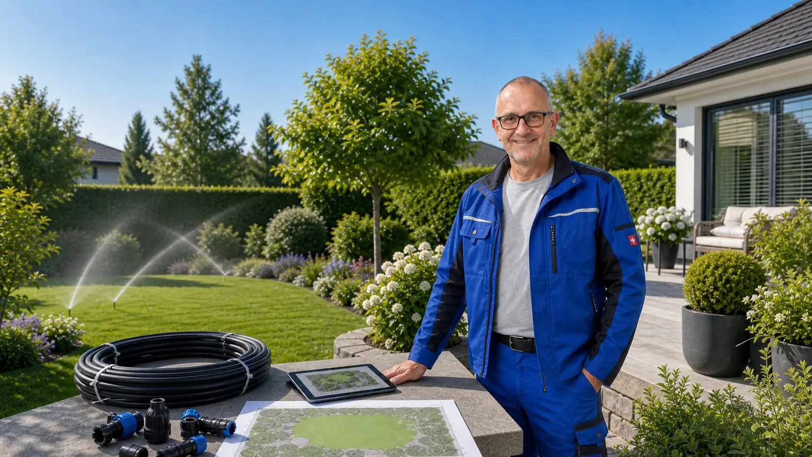 Gartenbewässerung mit Planung vor Ort